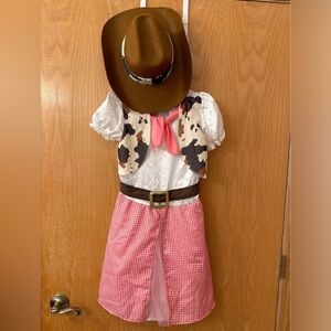 Girls cowgirl dress and hat